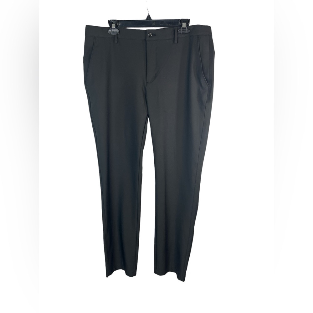 Greg Norman black flat front‎ chino golf pants size 36x32